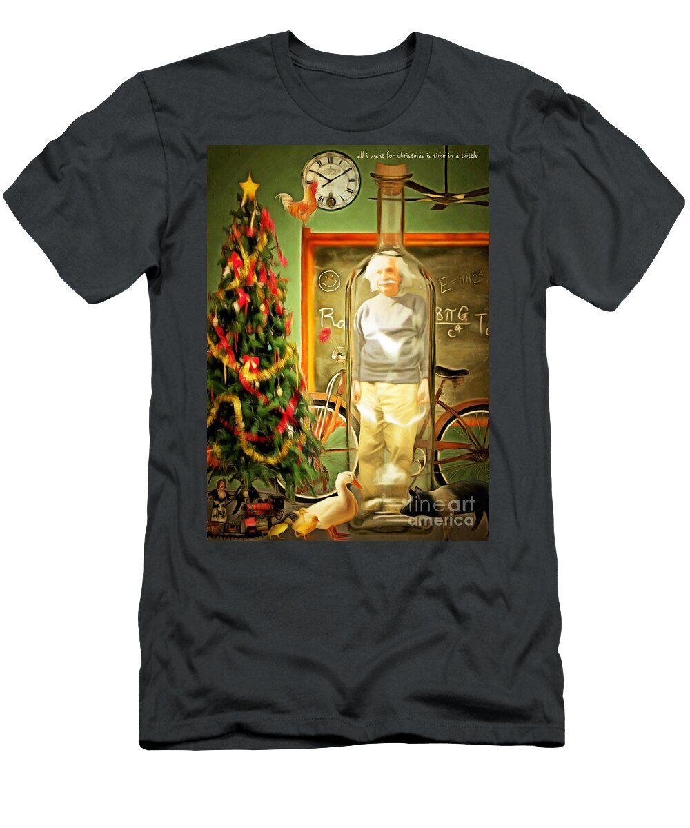All I Want for Christmas Is Time in a Bottle 20140923 Wingsdomain Art and Photography T-Shirt