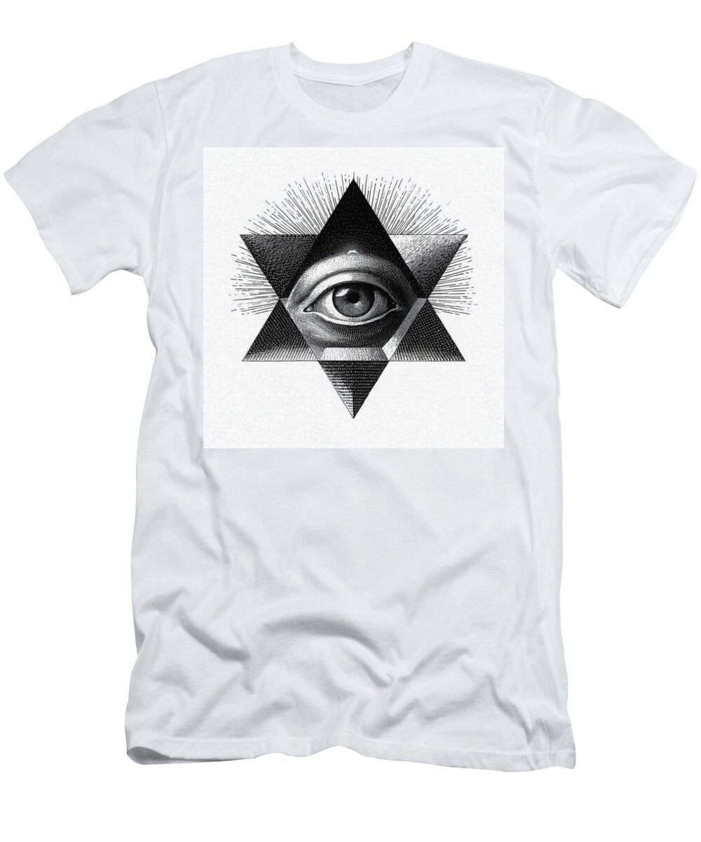 All Seeing Eye in Star of David Pierre Blanchard T-Shirt