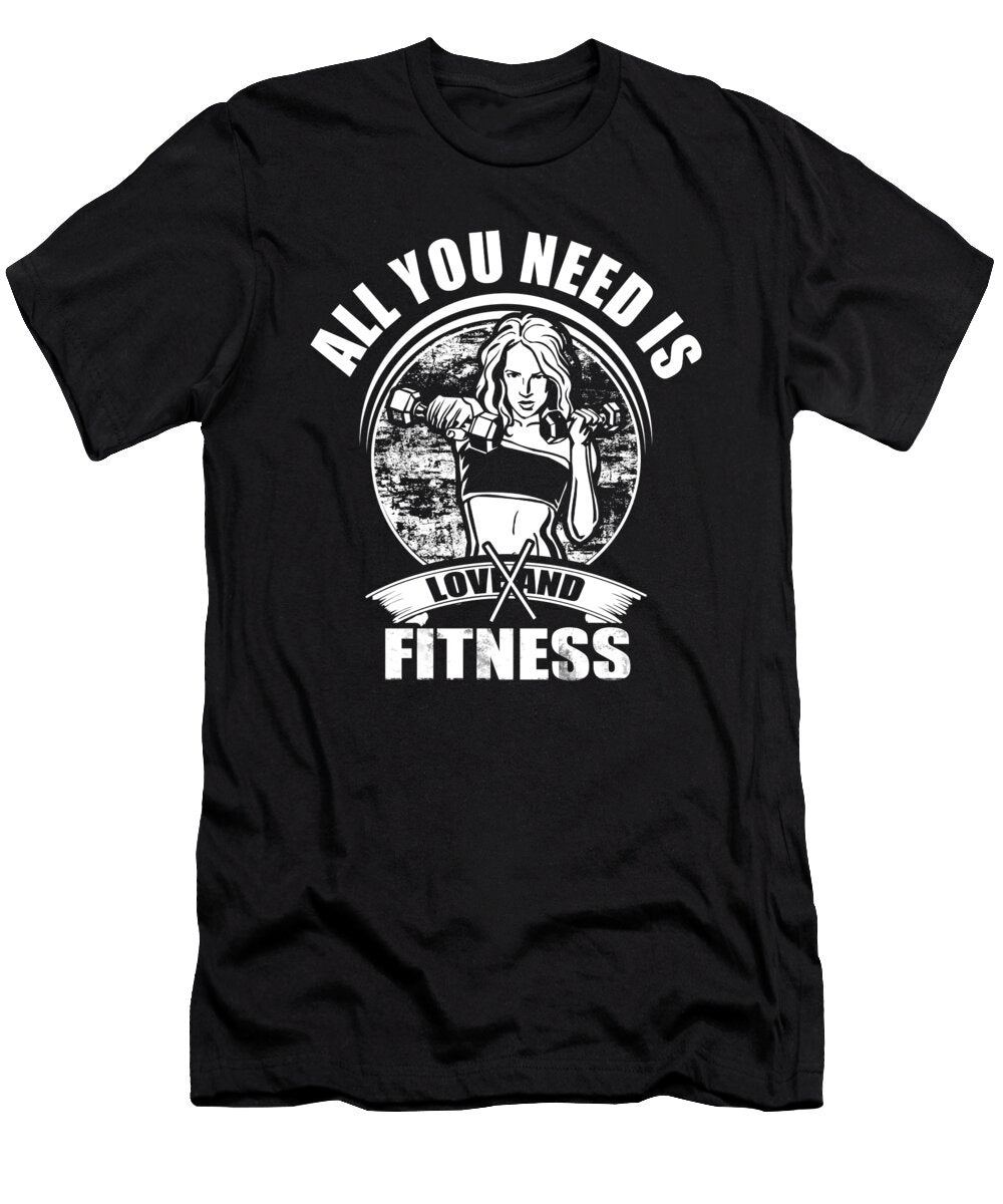 All You Need Is Love and Fitness Jacob Zelazny T-Shirt