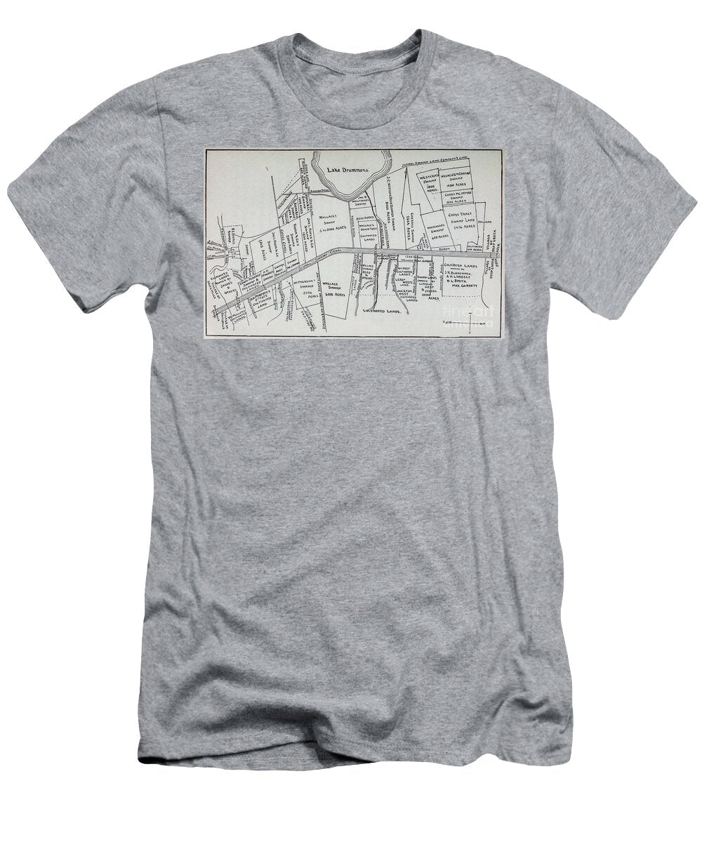 Along the Borders of the Dismal Swamp Canal L5 Historic Illustrations T-Shirt