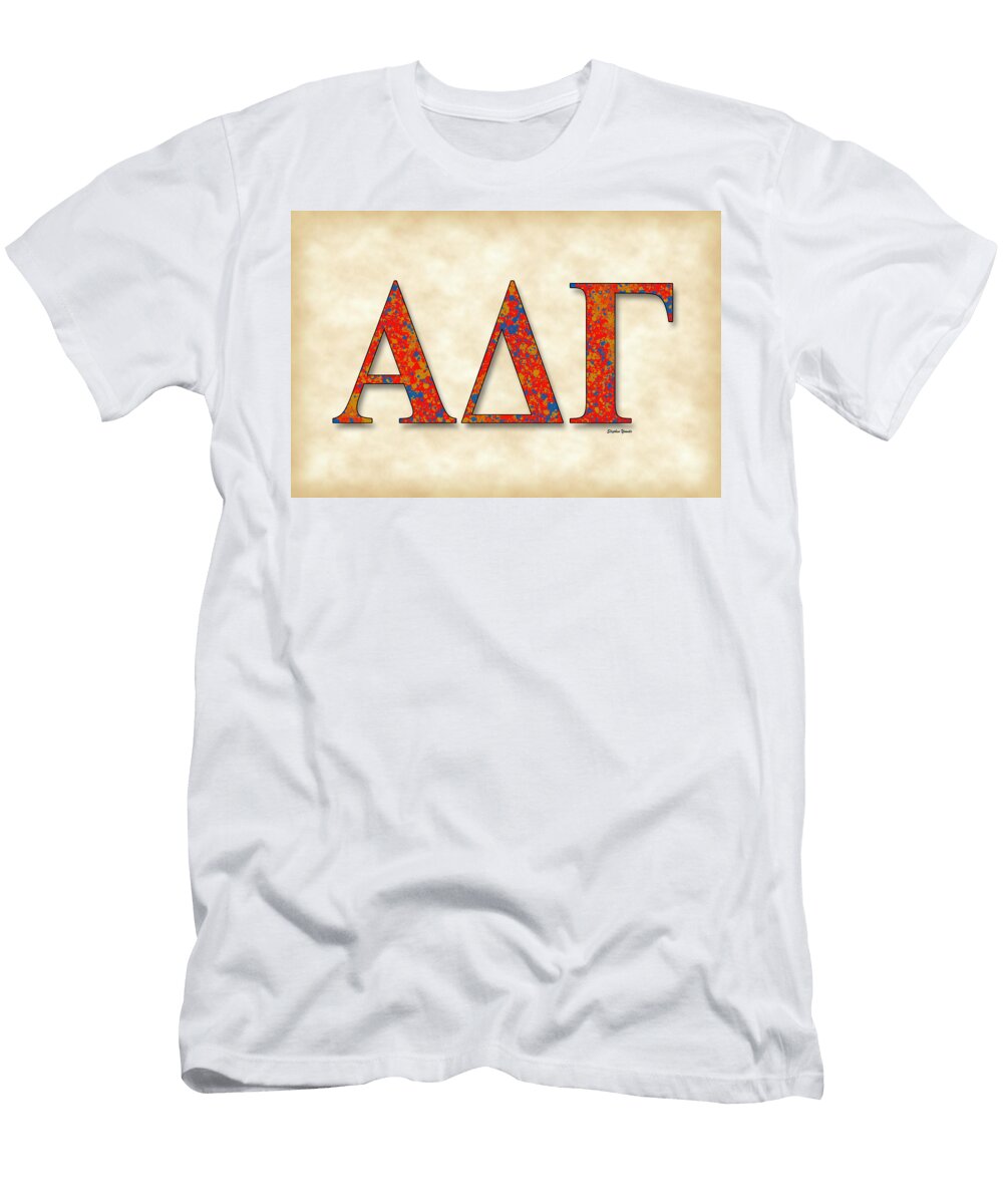 Alpha Delta Gamma Parchment Stephen Younts T-Shirt