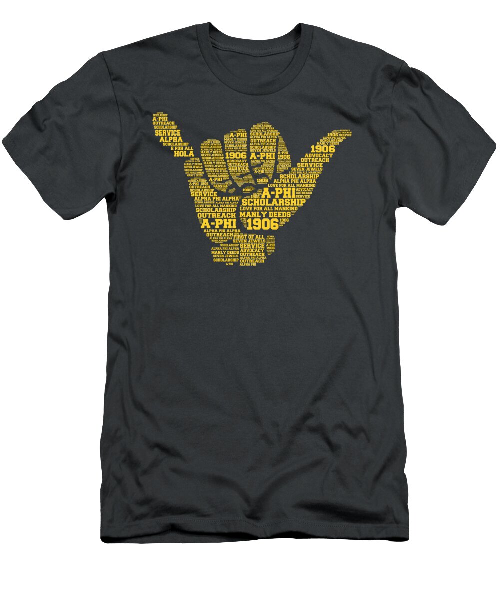 Alpha Fraternity Phi Men S Alpha Frat 1906 Black Gold Gifts Evelyn Scott T-Shirt