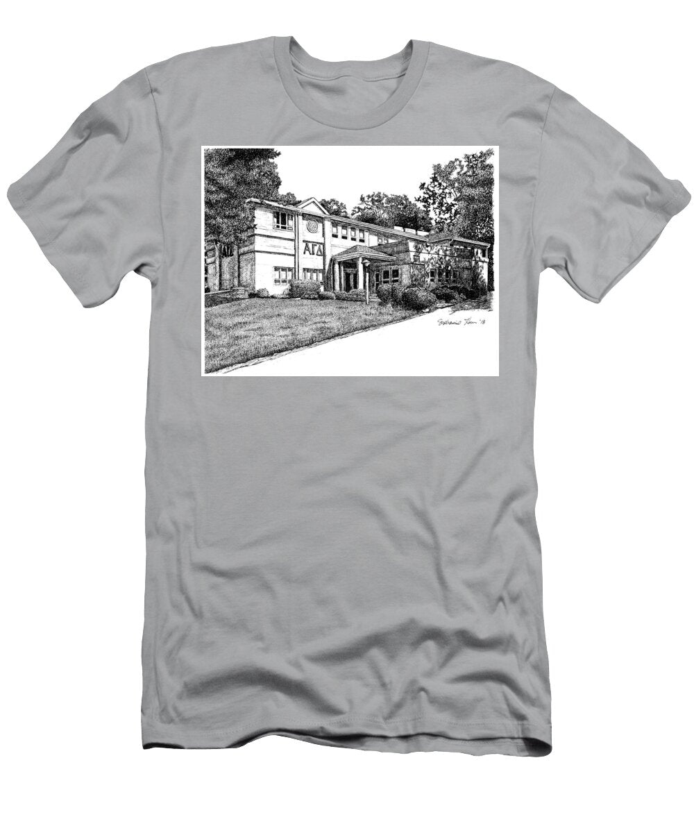 Alpha Gamma Delta Sorority House Purdue University West Lafayette Indiana Stephanie Huber T-Shirt
