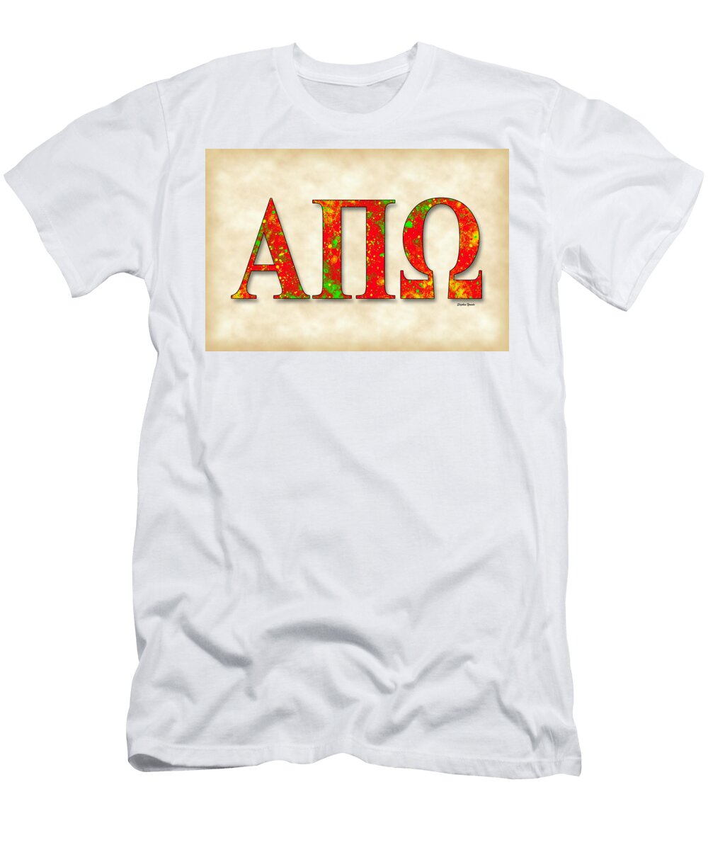 Alpha Pi Omega Parchment Stephen Younts T-Shirt