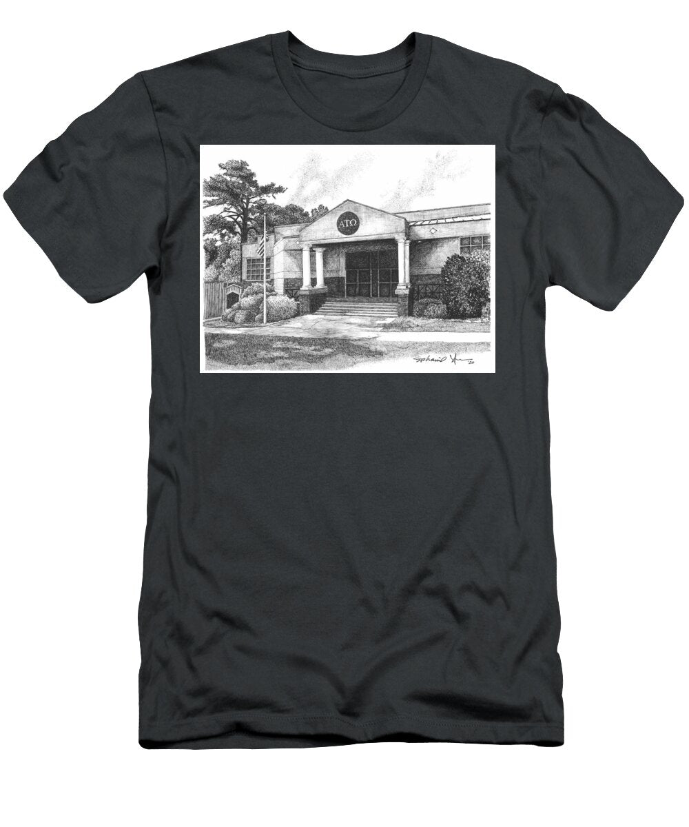 Alpha Tau Omega Fraternity House Auburn University Auburn Alabama Stephanie Huber T-Shirt