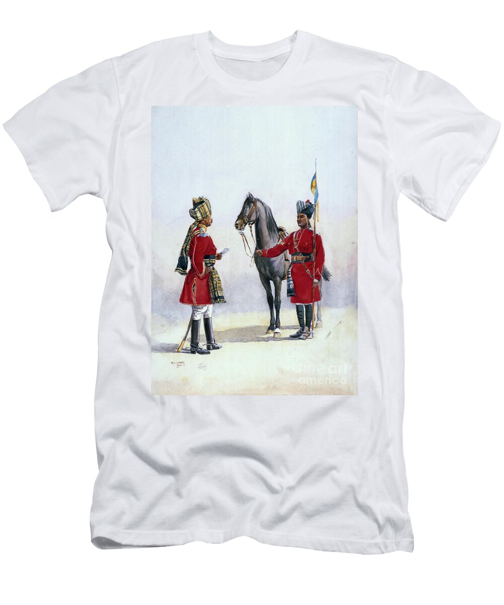 Alwar Lancers Commandment and Chohan Rajput Illustration for Armies of India By Major Gf Macmunn Published in 1911 1910 Alfred Crowdy Lovett T-Shirt