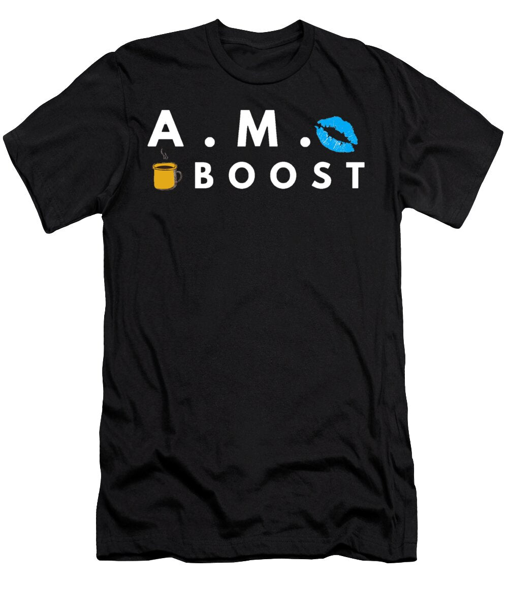 Am Boost Coffee Cup Blue Lips Alicia Blue T-Shirt