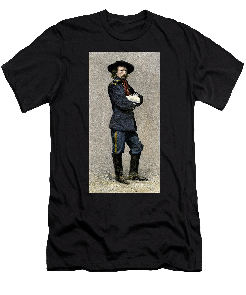 American Cavalry General Made Famous After the Battle of Little Big Horn American School T-Shirt