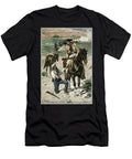 American Cavalry Scouts Following the Trail of Indian Warriors in the Western Frontier Territories American School T-Shirt