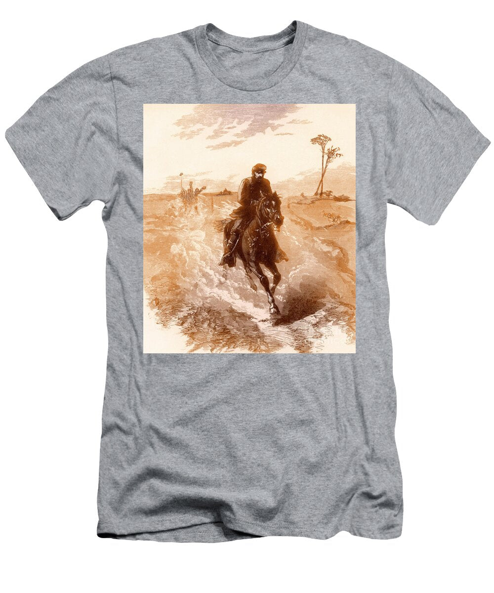 American Civil War Union General Philip Sheridan Rides to the Front Solomon Eytinge T-Shirt