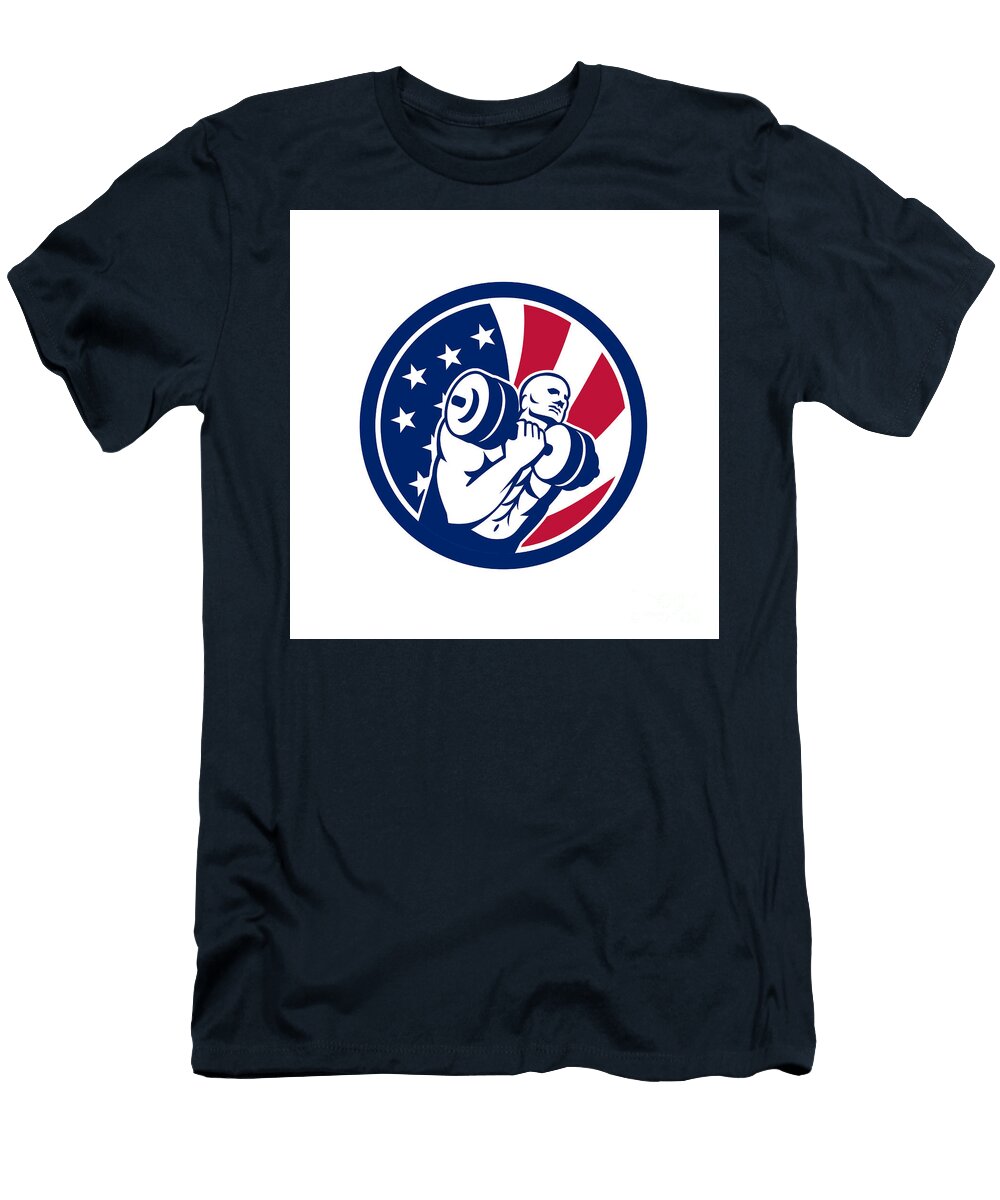American Gym Circuit USA Flag Icon Aloysius Patrimonio T-Shirt