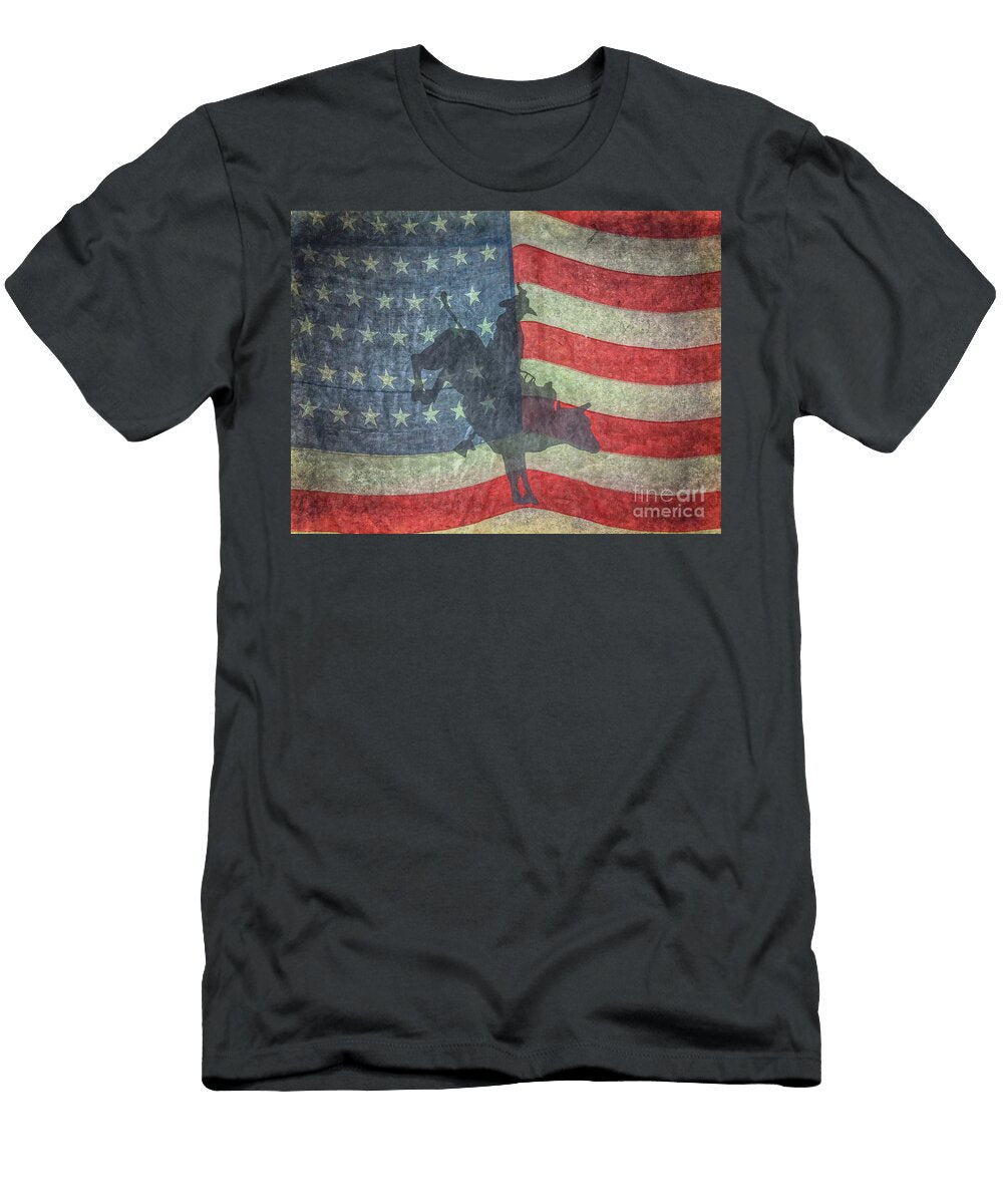 American Rodeo Bull Riding Randy Steele T-Shirt