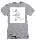 American Vietnam War Soldier with Rifle Kneeling Pointing Medieval Style Line Art Drawing Aloysius Patrimonio T-Shirt