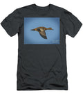 American Wigeon Hen in Flight Mitch Shindelbower T-Shirt