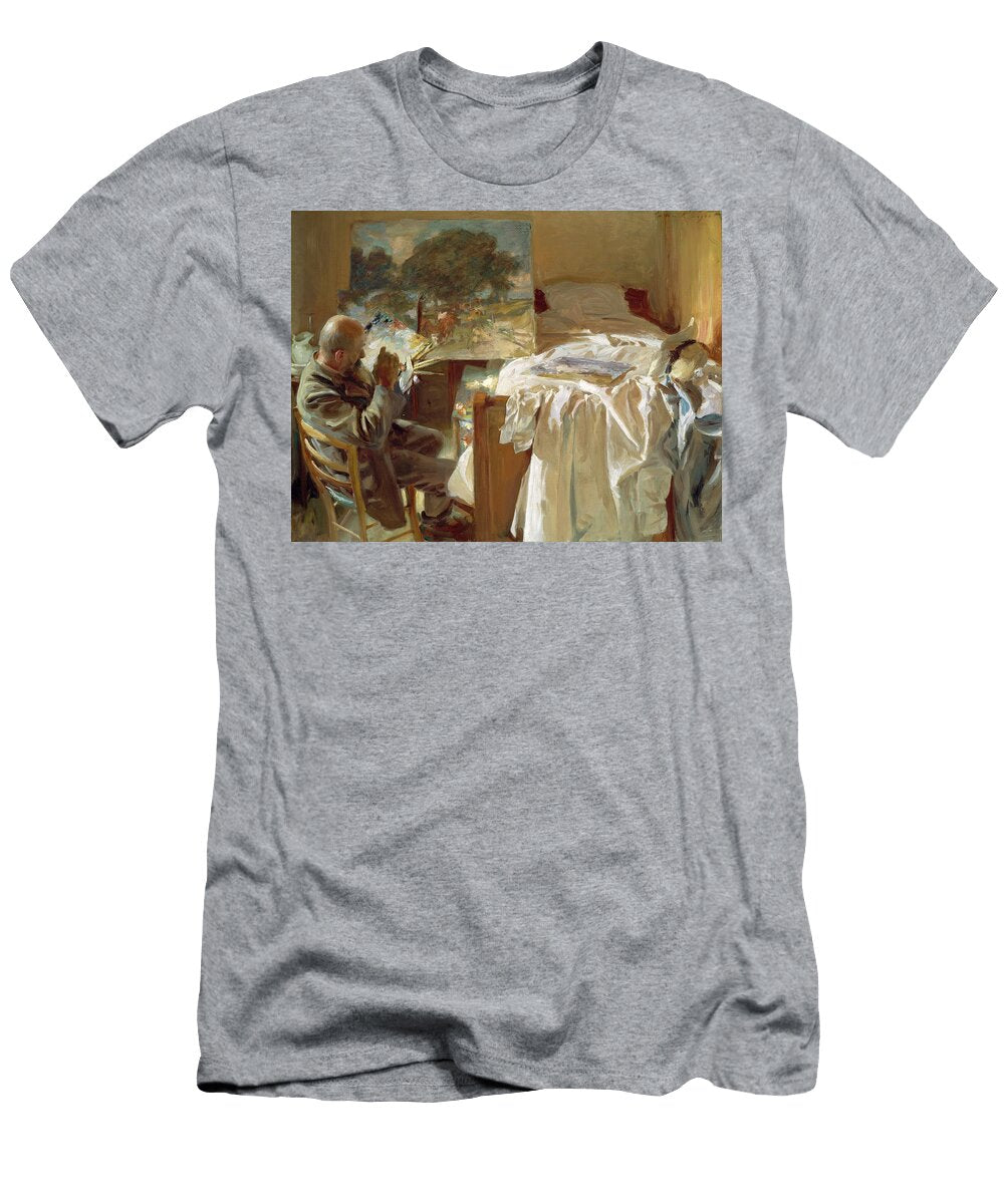An Artist At His Studio By John Singer Sergeant Art Anthology T-Shirt