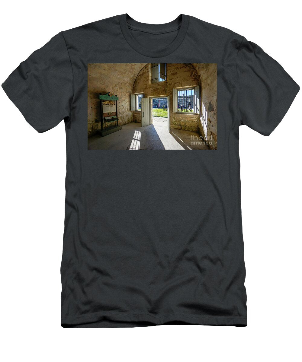 An Interior Room Looks Out At a Park Ranger Lecture in the Court William Kuta T-Shirt