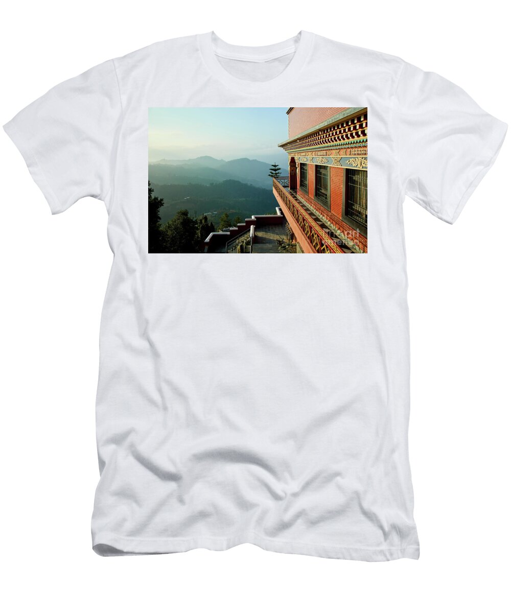 Ancient Buddhist Monastery in Nepal Raimond Klavins T-Shirt