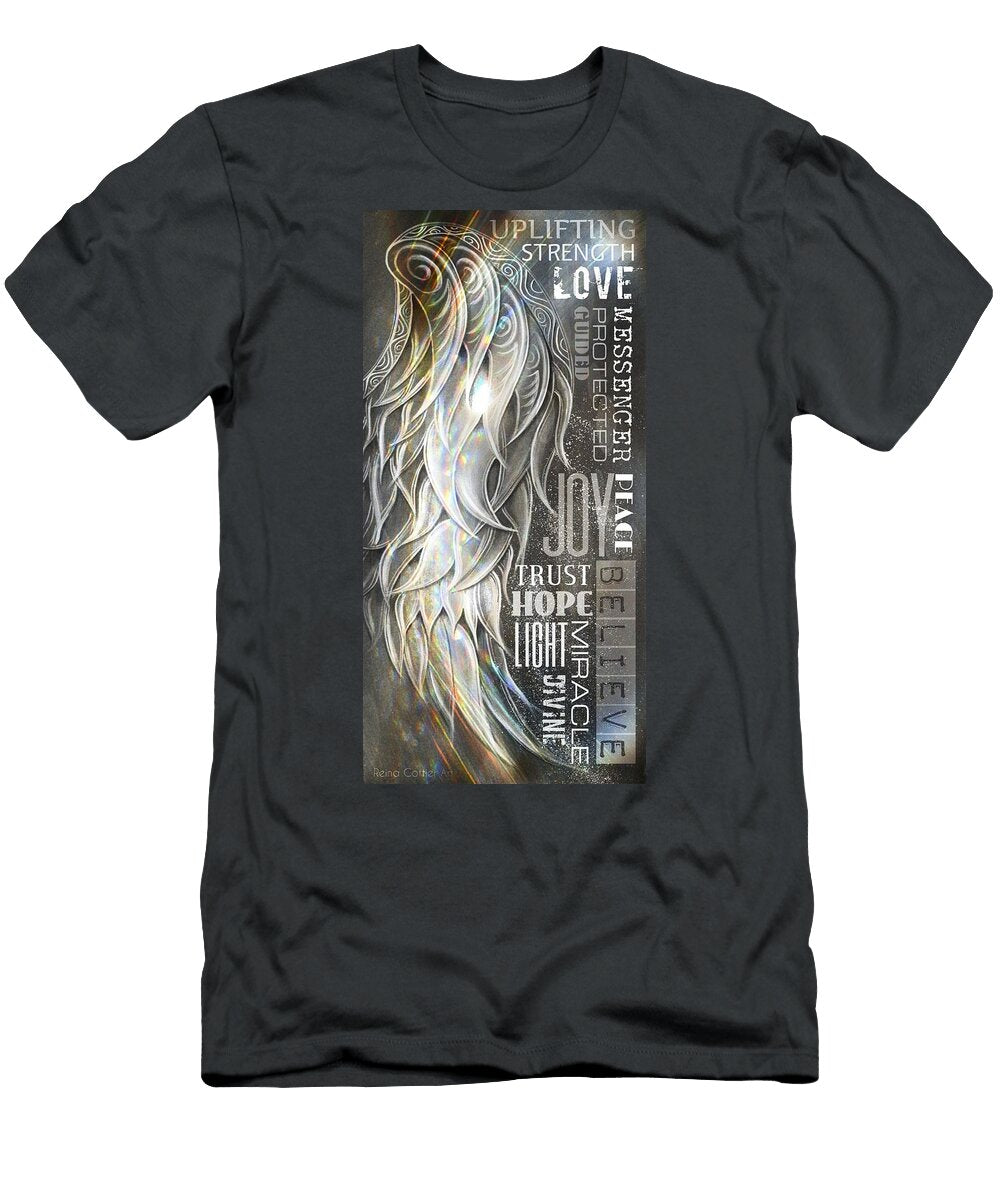 Angel Wing Word Art Reina Cottier T-Shirt