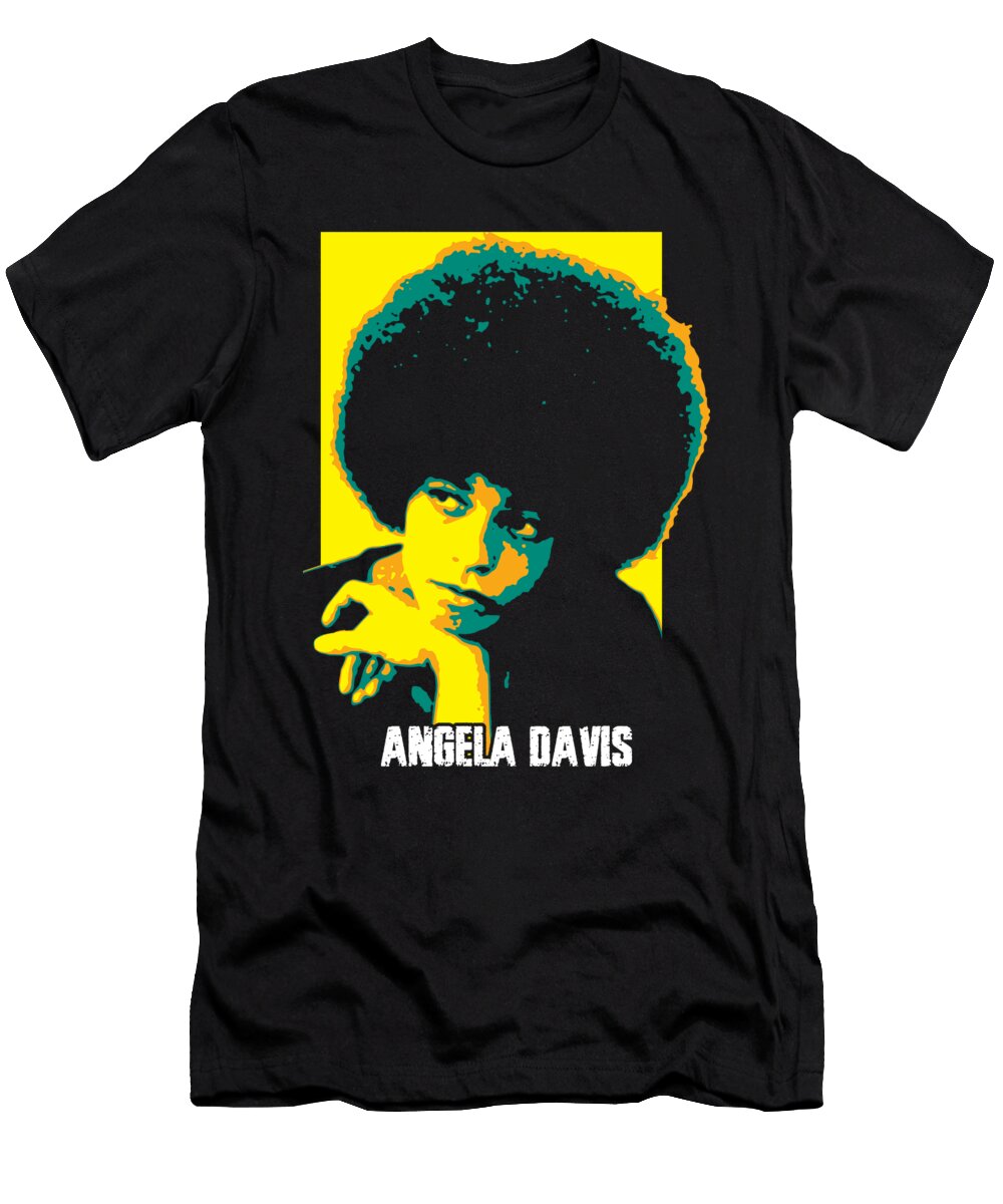 Angela Davis Angela Yvonne Davis American Political Activist Philosopher Academic Scholar Taurungka Graphic Design T-Shirt