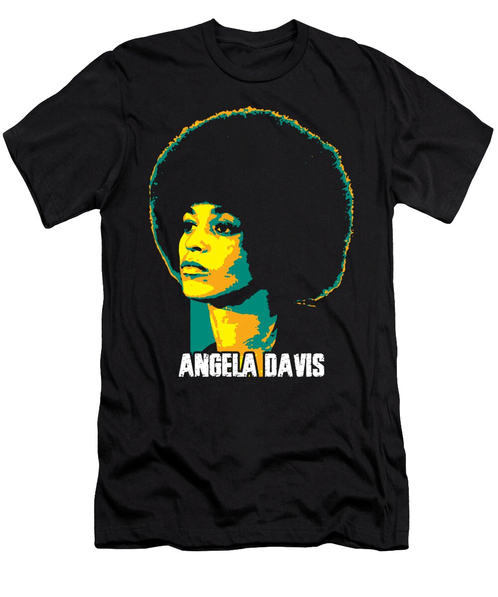 Angela Davis Angela Yvonne Davis American Political Activist Philosopher Academic Scholar V2 Taurungka Graphic Design T-Shirt