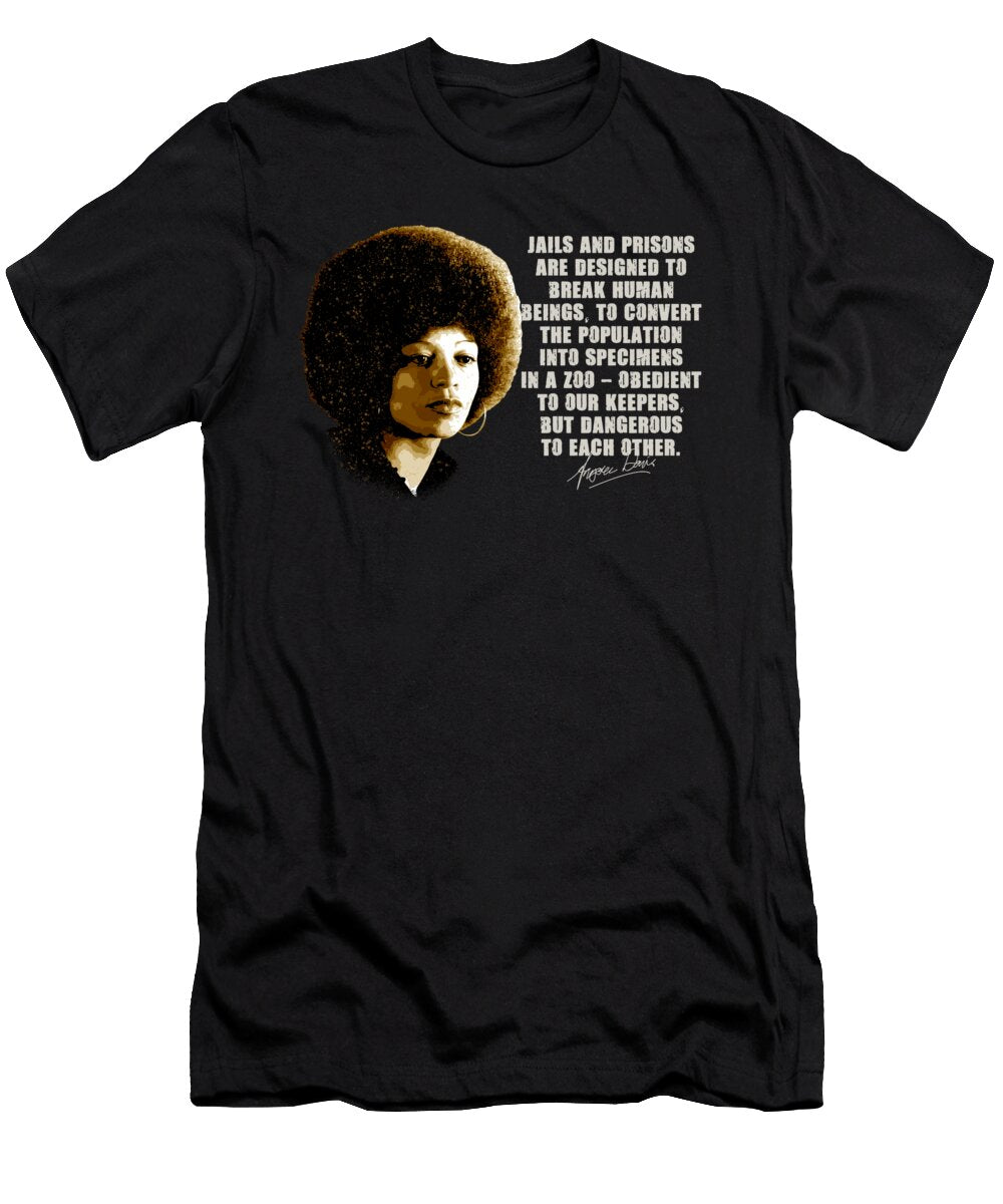 Angela Davis in Vintage with Quotes 2 Andika Bahtiar T-Shirt
