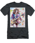 Angus Young Watercolor Portrait Fabrizio Cassetta T-Shirt