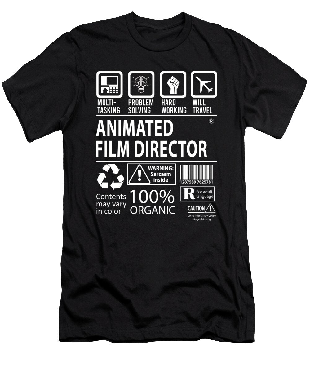 Animated Film Director Multitasking Job Title Gift Item Shi Hu Kang T-Shirt