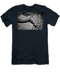 Antique Cowboy Spur on Wood in Black and White Paul Ward T-Shirt