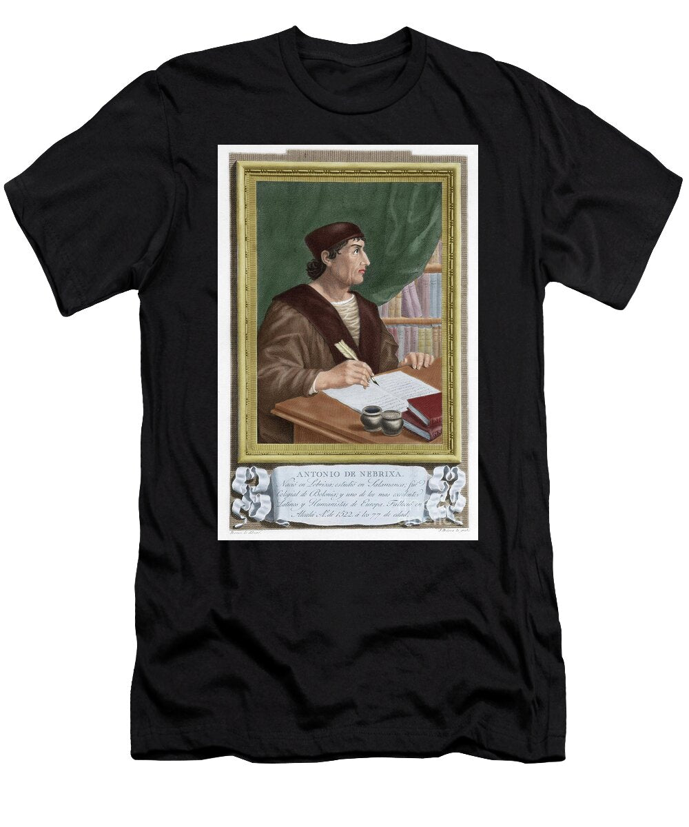 Antonio De Nebrija Coloured Unknown Artist T-Shirt