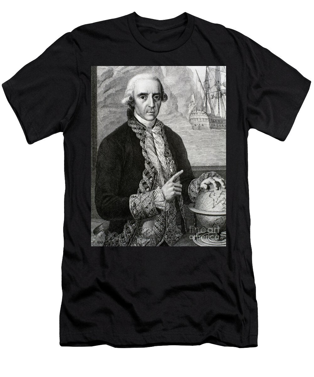 Antonio De Ulloa 1716 1795 Spanish General Explorer Astronomer and First Spanish Governor of Lousiana Portrait Unknown Artist T-Shirt