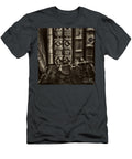 Any Booklovers Out There Square Black and White Paul Ward T-Shirt