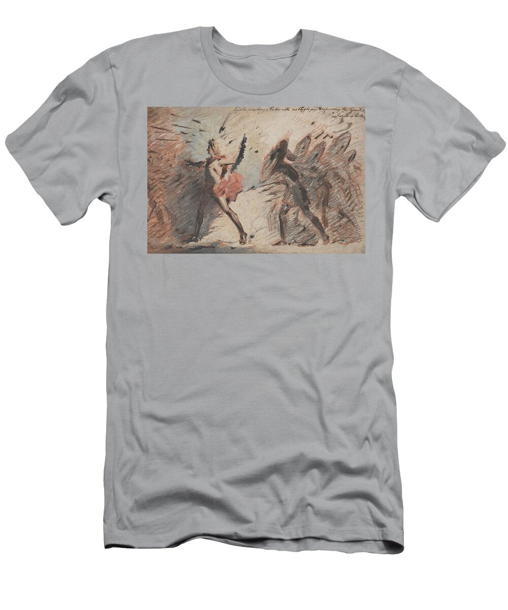 Apollo Preceding Hector with His Aegis and Dispersing the Greeks Fuselis Lectures John Flaxman 1755 1826 T-Shirt