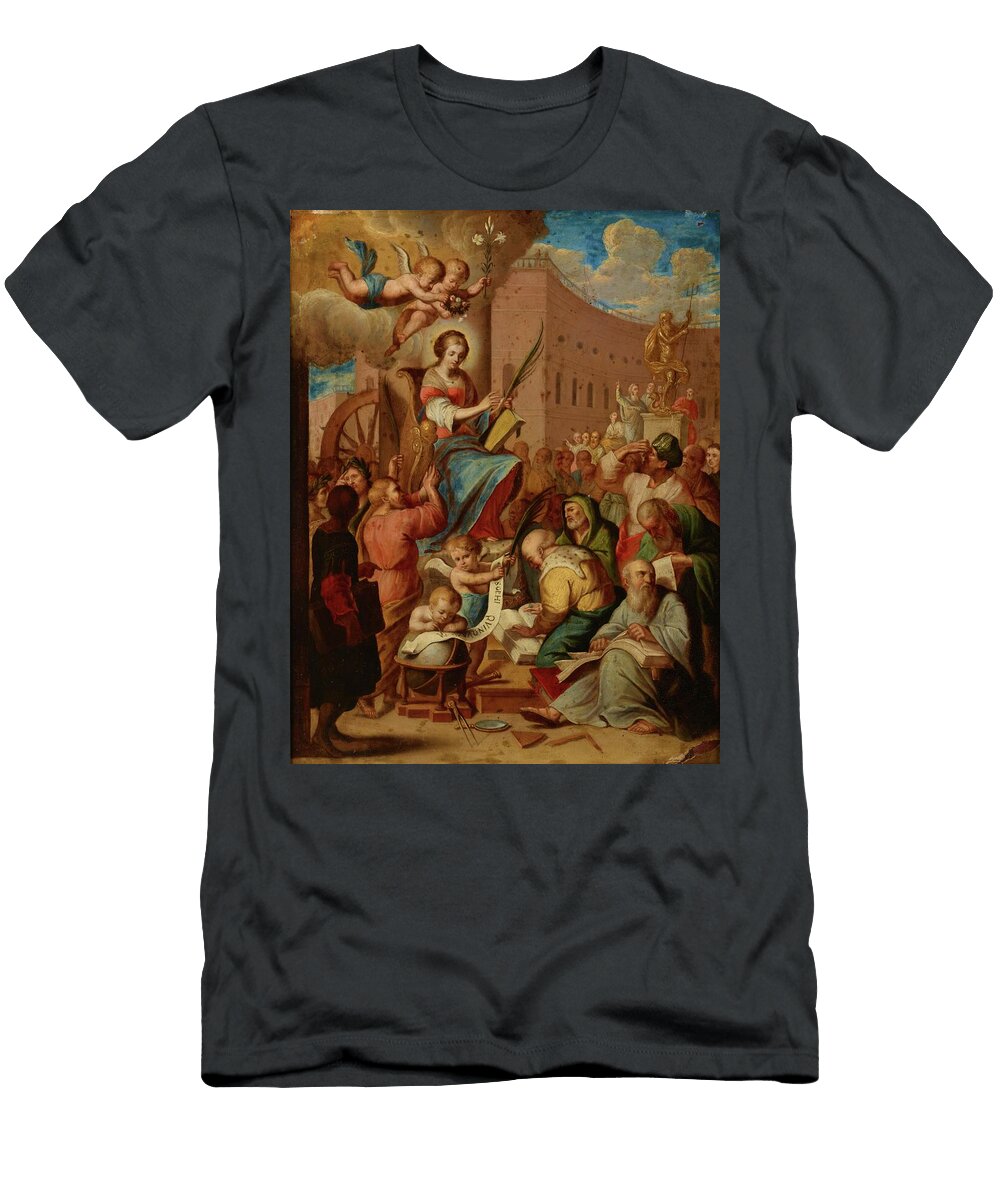 Apotheosis of Saint Catherine Th Century Master Style T-Shirt
