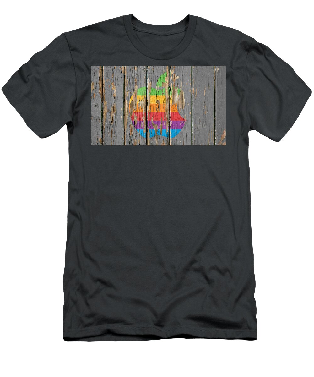 Apple Vintage Logo on Old Wall Design Turnpike T-Shirt