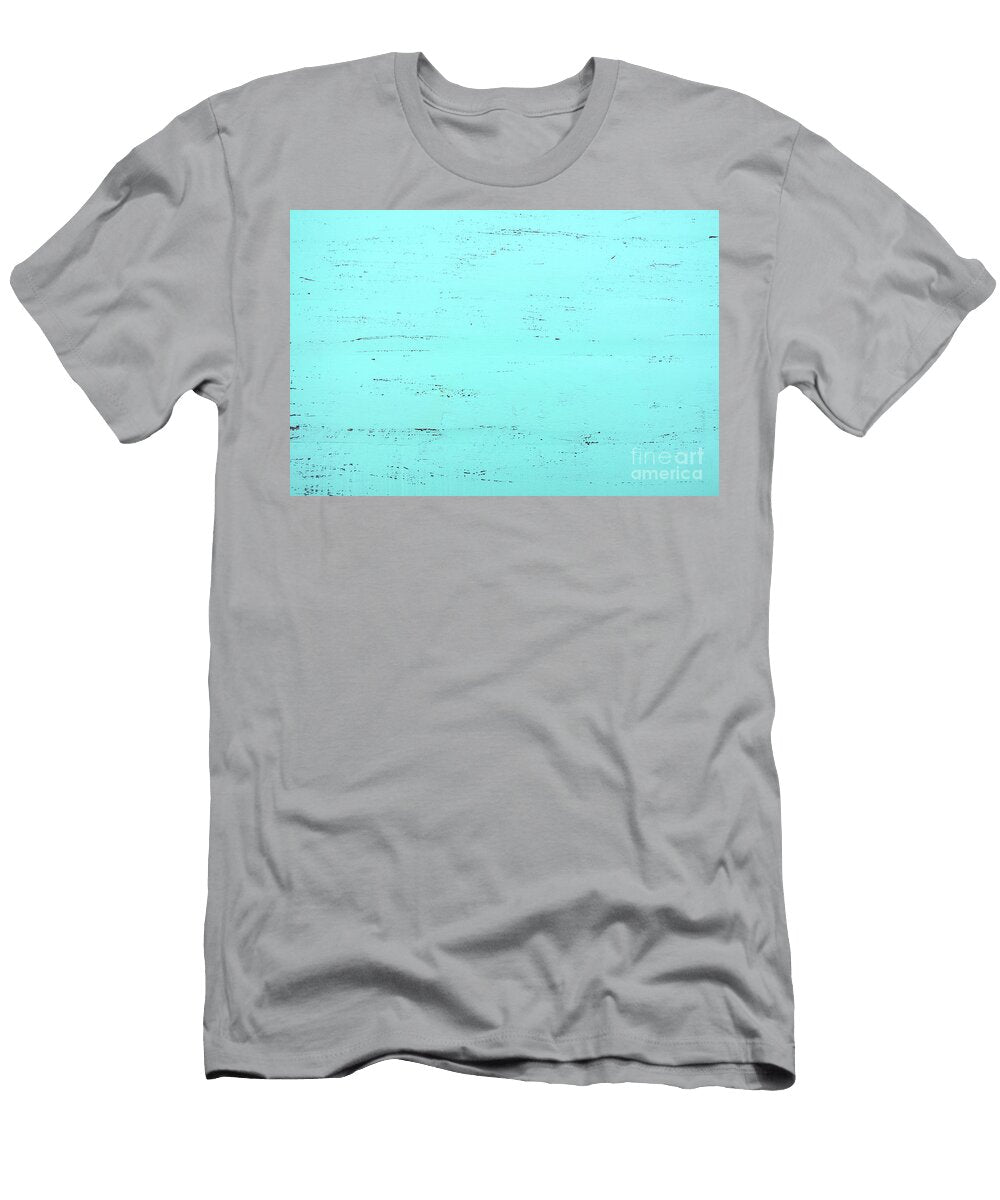 Aqua Green Blue Rustic Wood Background Milleflore Images T-Shirt