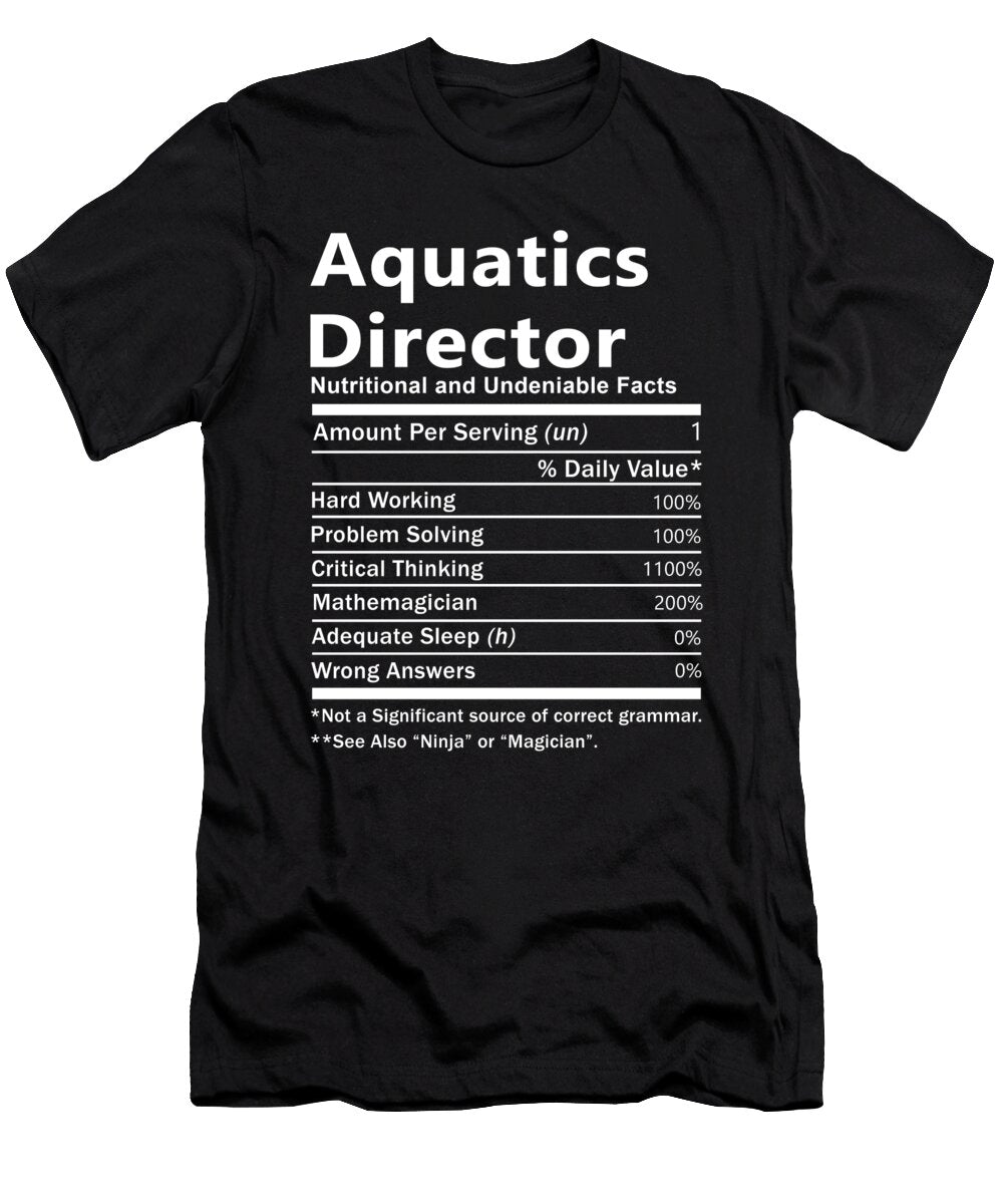Aquatics Director Nutrition Factors Gift Item Shi Hu Kang T-Shirt