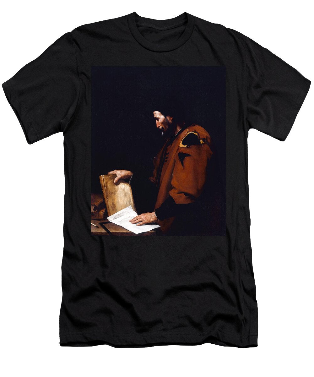 Aristotle By Jusepe De Ribera 1637 Orca Art Gallery T-Shirt