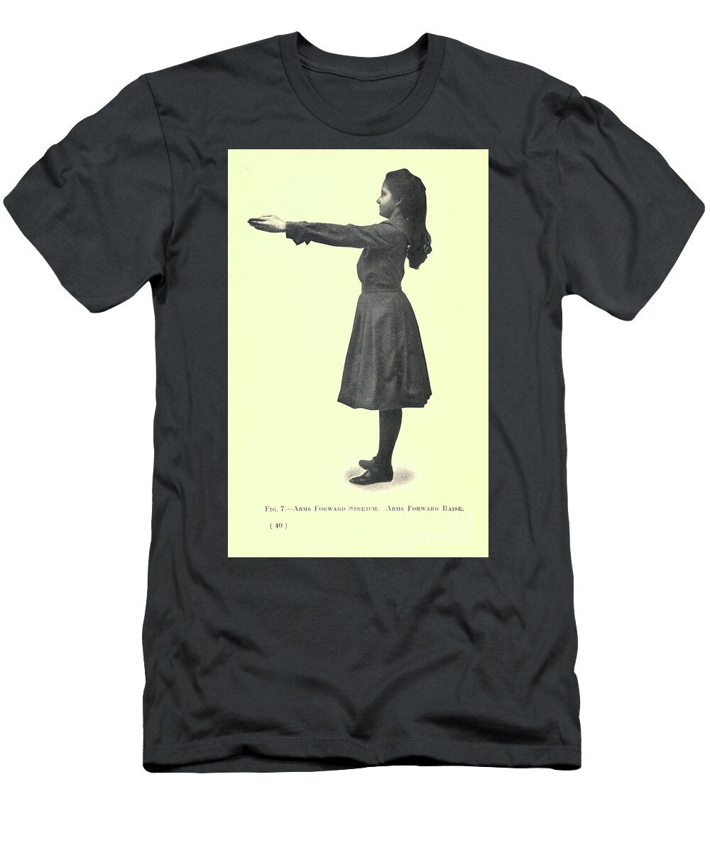 Arms Forward Stretch Arms Forward Raise I Historic Illustrations T-Shirt