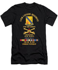 Army 14th Cavalry Regiment W Cav Br 2nd Squadron Ond 2010 2011 Red Txt Cbt Vet W Iraq Svc Tom Adkins T-Shirt