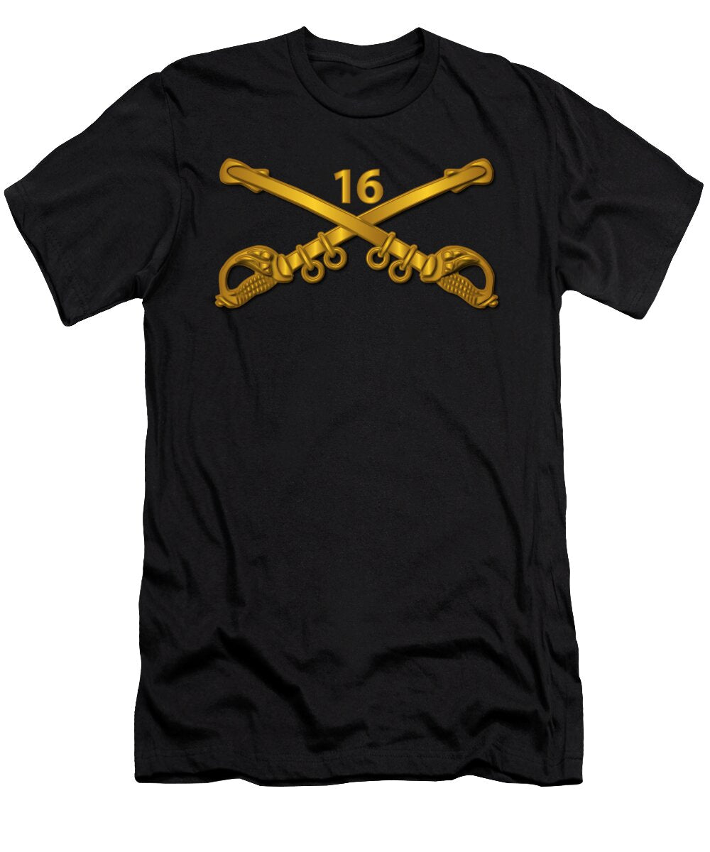 Army 16th Cavalry Branch Wo Txt Tom Adkins T-Shirt