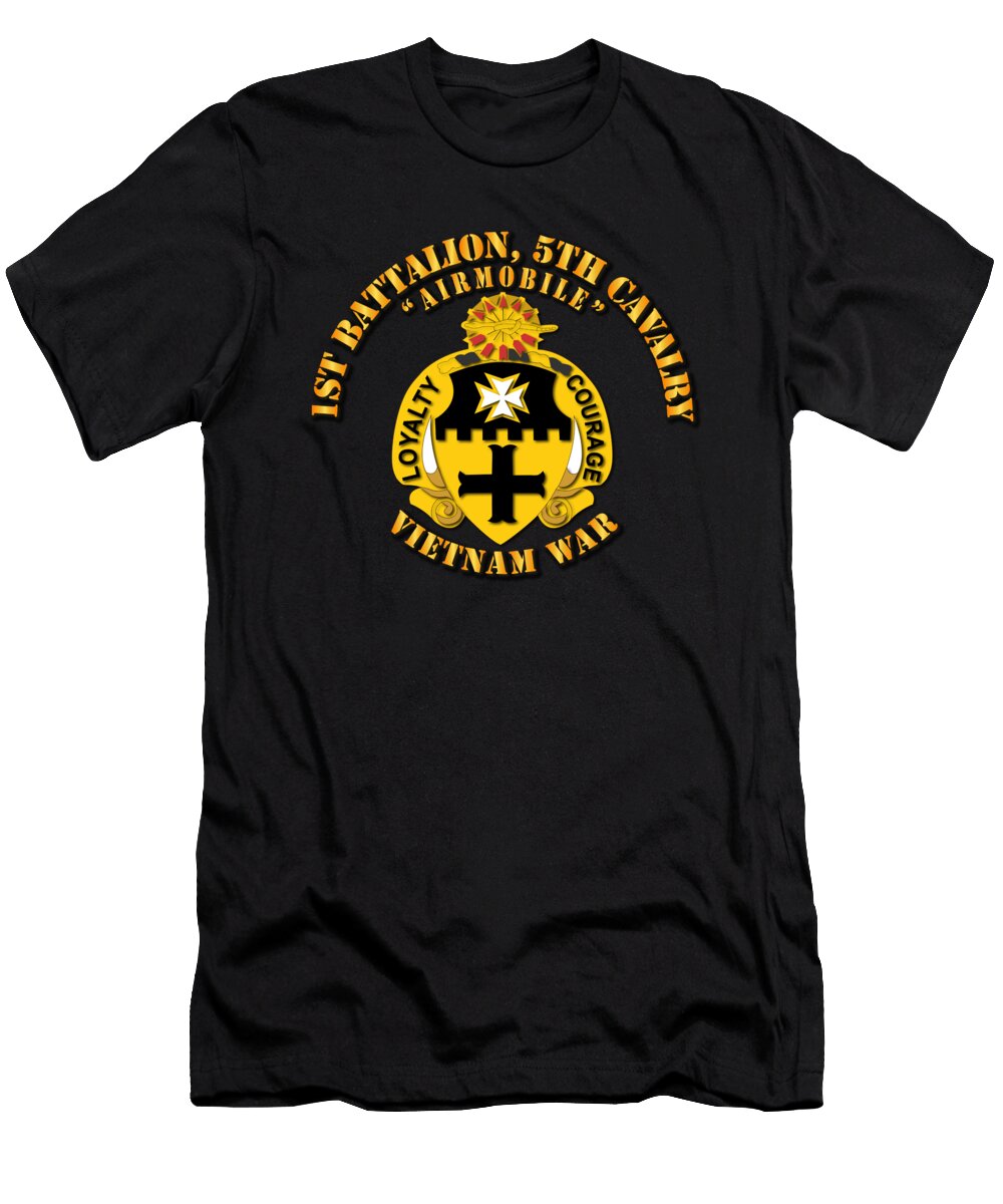 Army 1st Battalion 5th Cavalry W Txt Tom Adkins T-Shirt