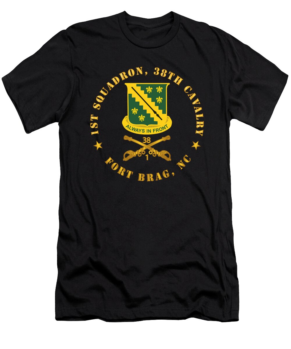 Army 1st Squadron 38th Cavalry Fort Bragg Nc W Dui Cav Branch Wo Bck X 300 Tom Adkins T-Shirt