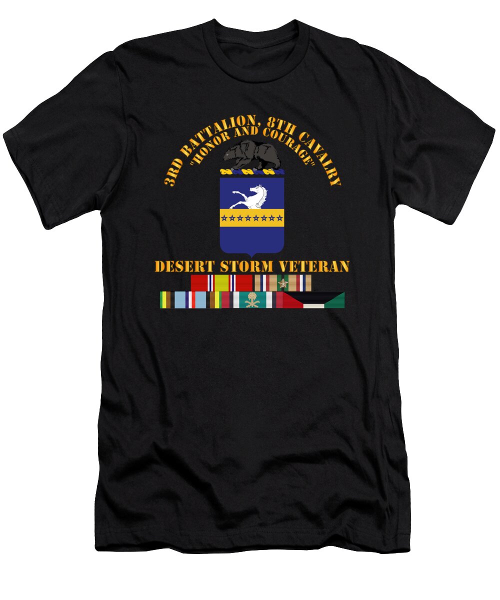 Army 3rd Bn 8th Cavalry Desert Storm Veteran Tom Adkins T-Shirt