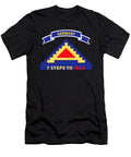 Army 7th United States Army W 7 Steps Hell W Scroll Tom Adkins T-Shirt
