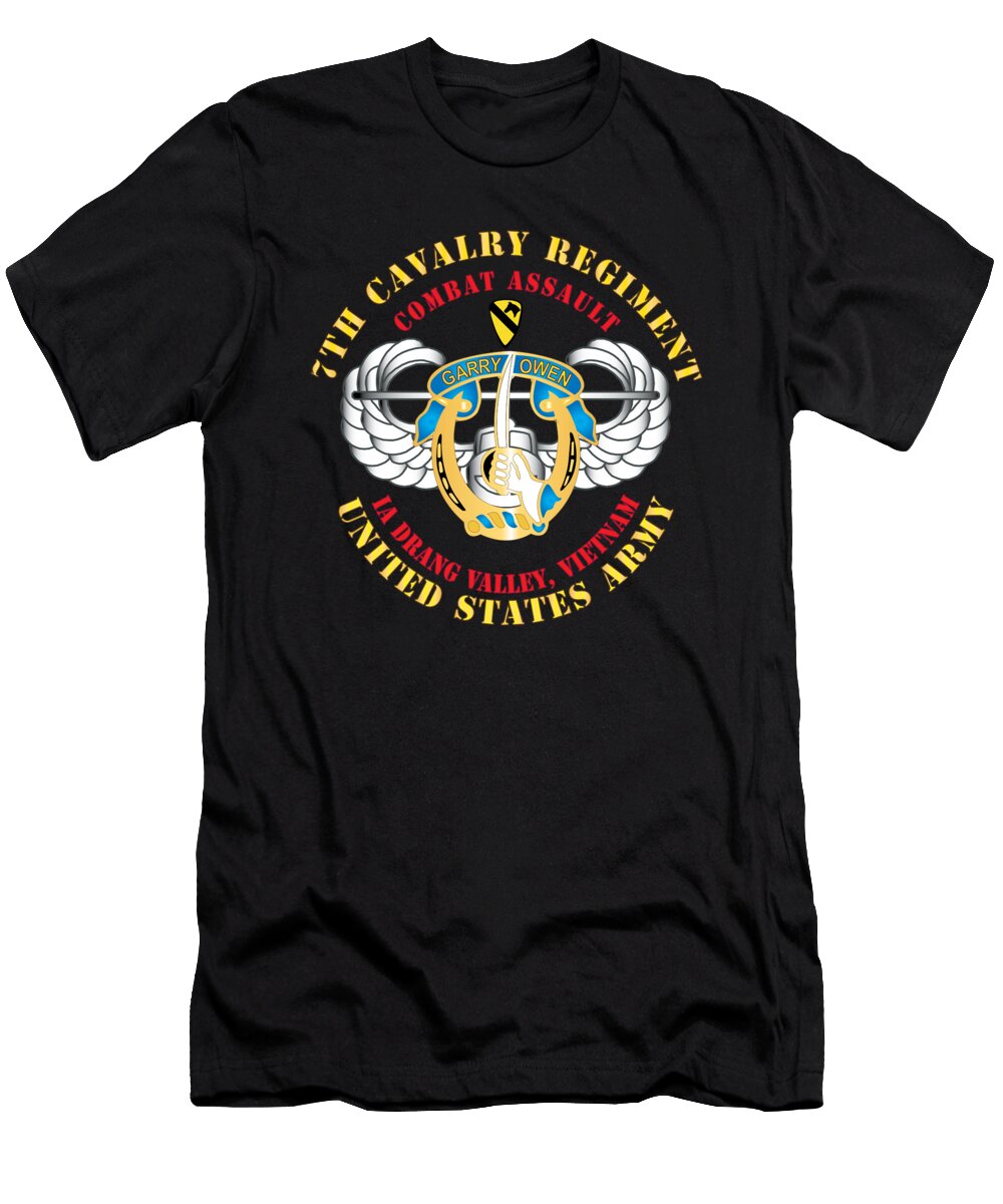 Army Air Assault 7th Cav Ia Drang X300 Tom Adkins T-Shirt