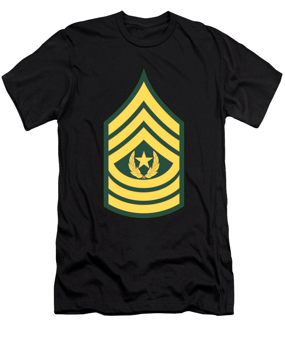 Army Command Sergeant Major Csm Wo Txt Flat X 300 Tom Adkins T-Shirt