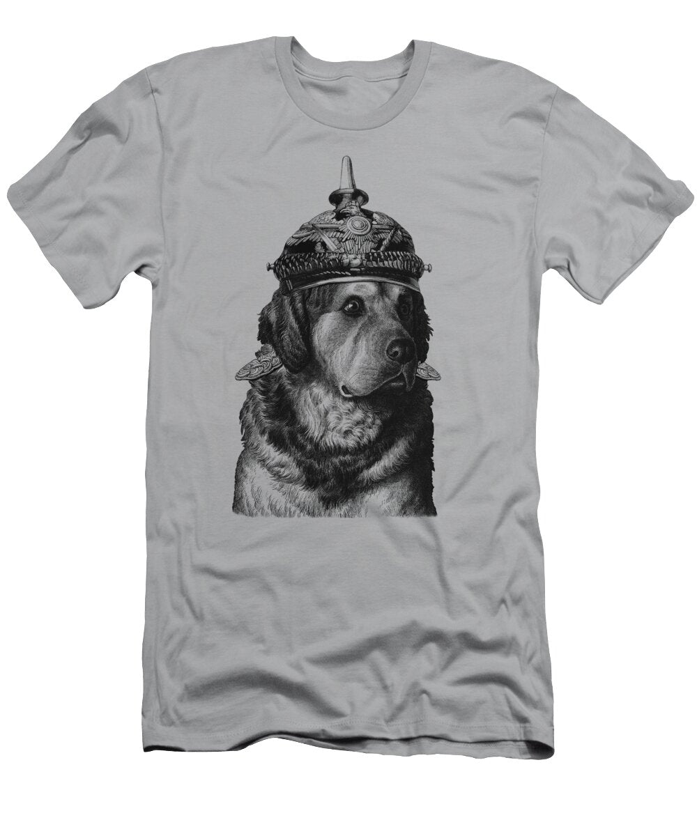 Army Dog Portrait Madame Memento T-Shirt