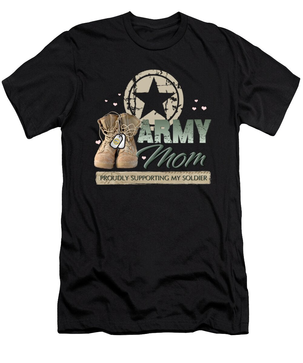 Army Mom Proudly Supporting My Soldier Tinh Tran Le Thanh T-Shirt
