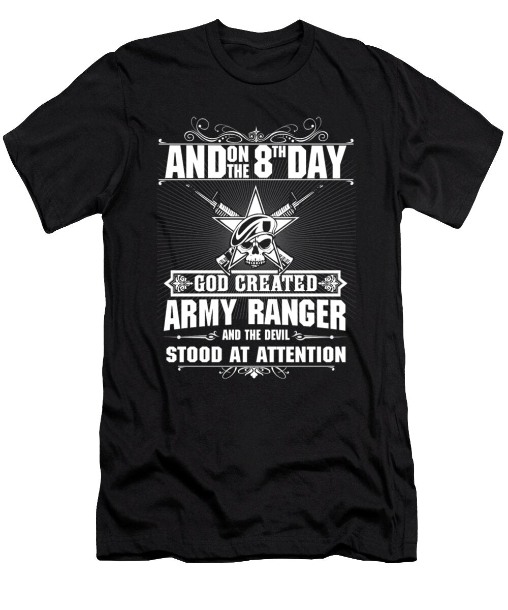 Army Ranger and the Devil Stood At Attention Tinh Tran Le Thanh T-Shirt