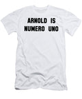 Arnold Is Numero Uno Ringer Body Building Gym Pumping Iron Inspired Top Bodybuilding Rory Foxall T-Shirt